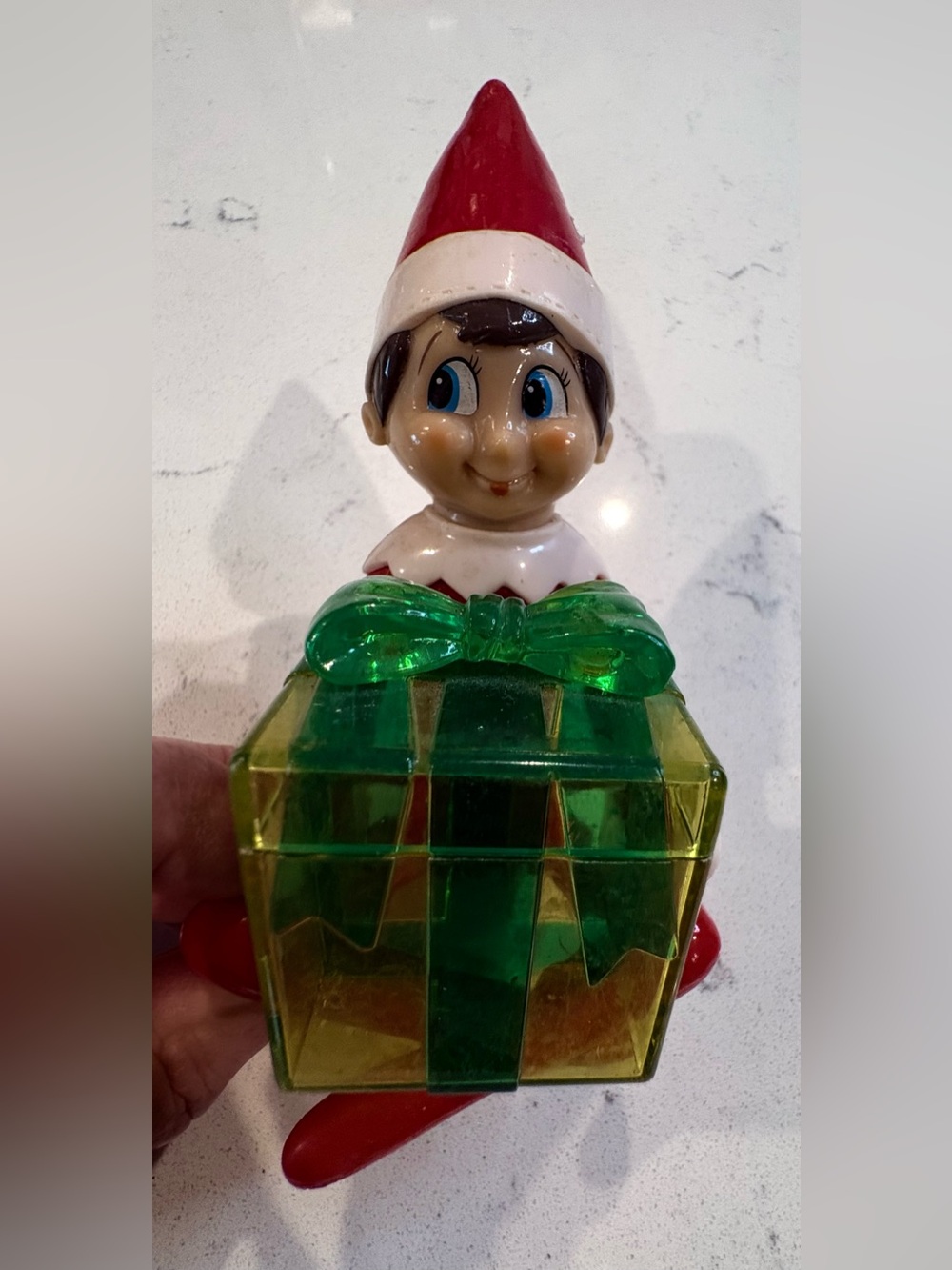 Vintage Christmas Elf on the Shelf w/Candy Box